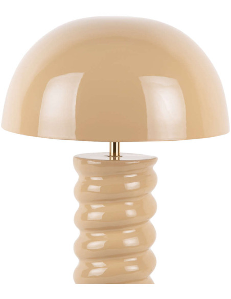 Lampe à poser champignon marron doux 30x45 cm Gracio