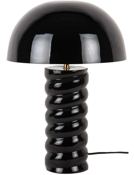 Lampe à poser champignon noire métal 30x45 cm Gracio
