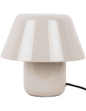 Lampe champignon gris chaud métal Afan