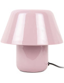 Lampe champignon rose lavande métal Afan