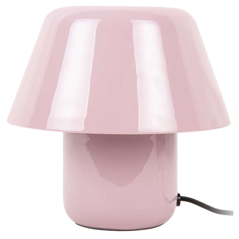Lampe champignon rose lavande métal Afan