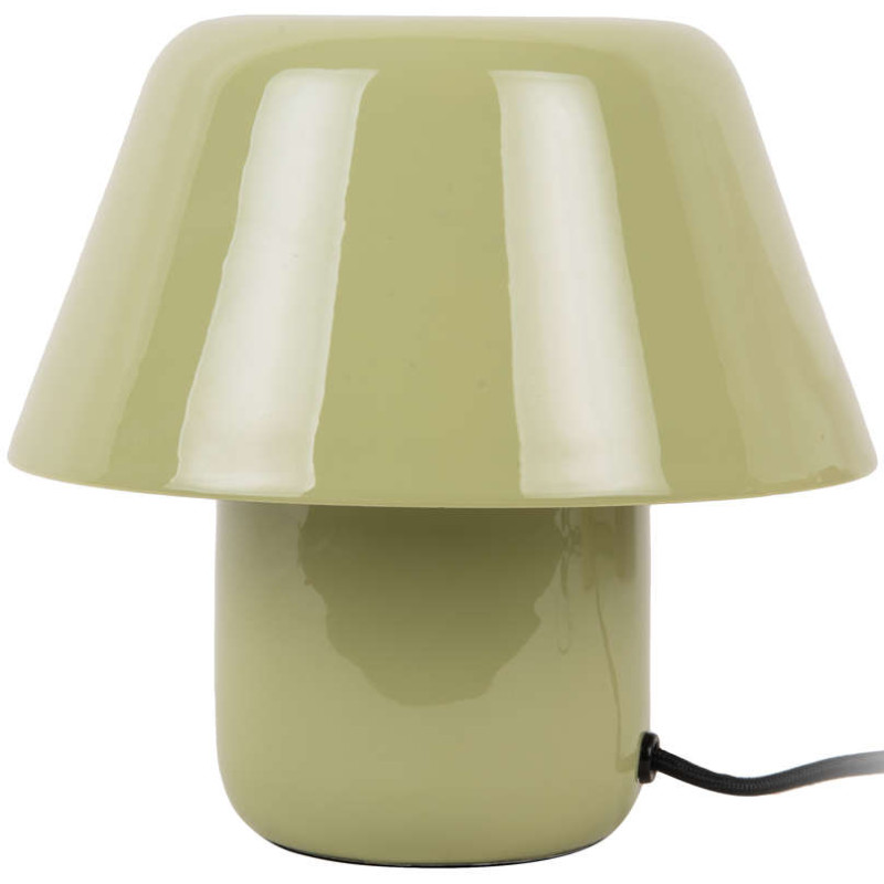 Lampe champignon métal vert thé 20 cm...