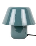 Lampe champignon métal bleu jean 20 cm Afan