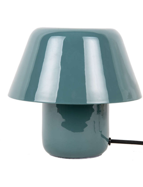 Lampe champignon métal bleu jean 20 cm Afan