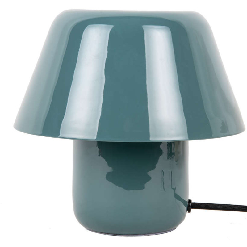 Lampe champignon métal bleu jean 20...