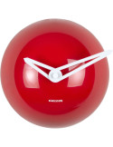 Horloge murale rouge rétro silencieuse 15 cm Retro Cap