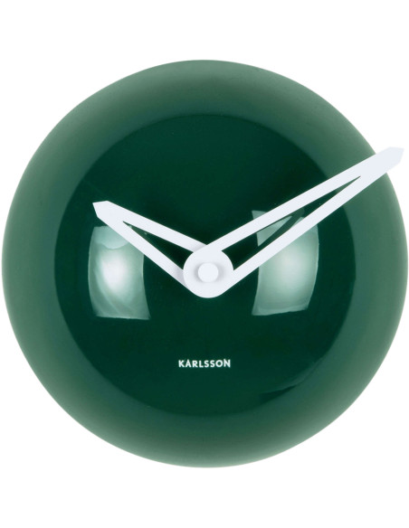 Horloge murale verte rétro silencieuse 15 cm Retro Cap