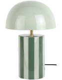 Lampe à poser verte rayée en métal Rayado