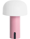 Lampe à poser LED sans fil rose Luca