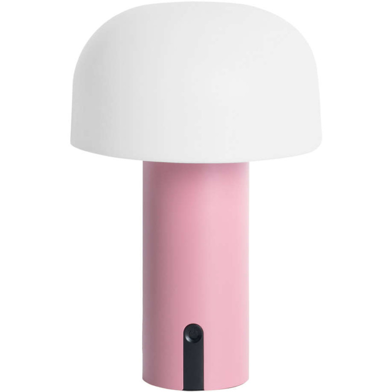 Lampe à poser LED sans fil rose Luca