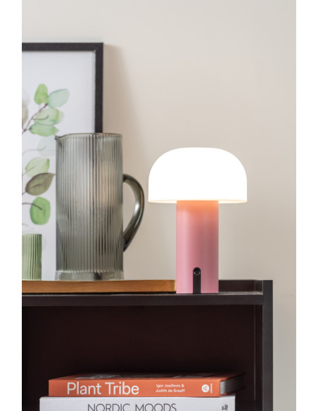 Lampe à poser LED sans fil rose Luca