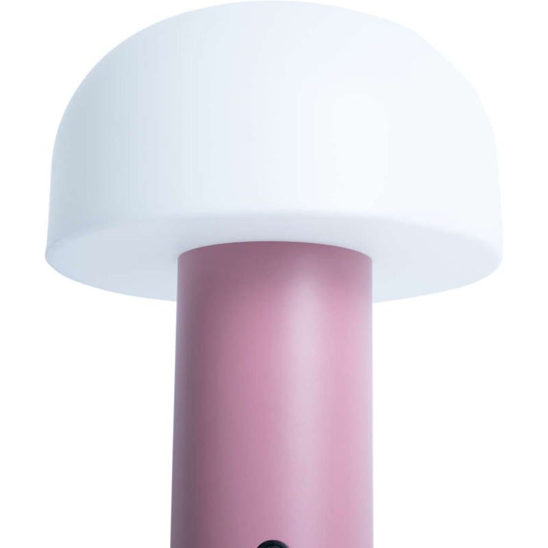 Lampe à poser LED sans fil rose Luca