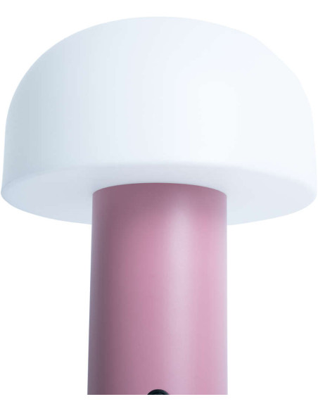 Lampe à poser LED sans fil rose Luca