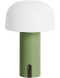 Lampe à poser LED sans fil vert sauge Luca