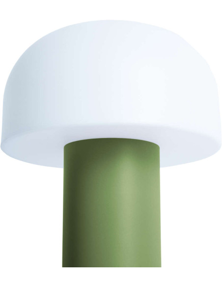 Lampe à poser LED sans fil vert sauge Luca