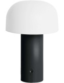 Lampe à poser LED sans fil noire et blanche Luca