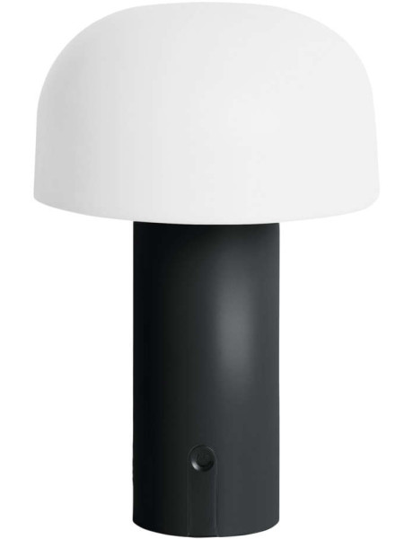 Lampe à poser LED sans fil noire et blanche Luca