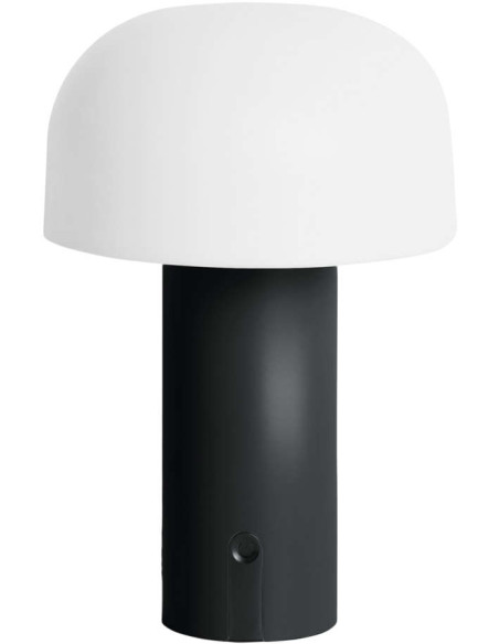 Lampe à poser LED sans fil noire et blanche Luca