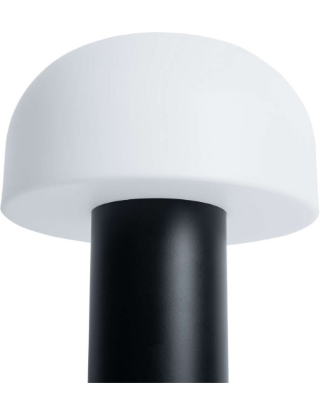 Lampe à poser LED sans fil noire et blanche Luca