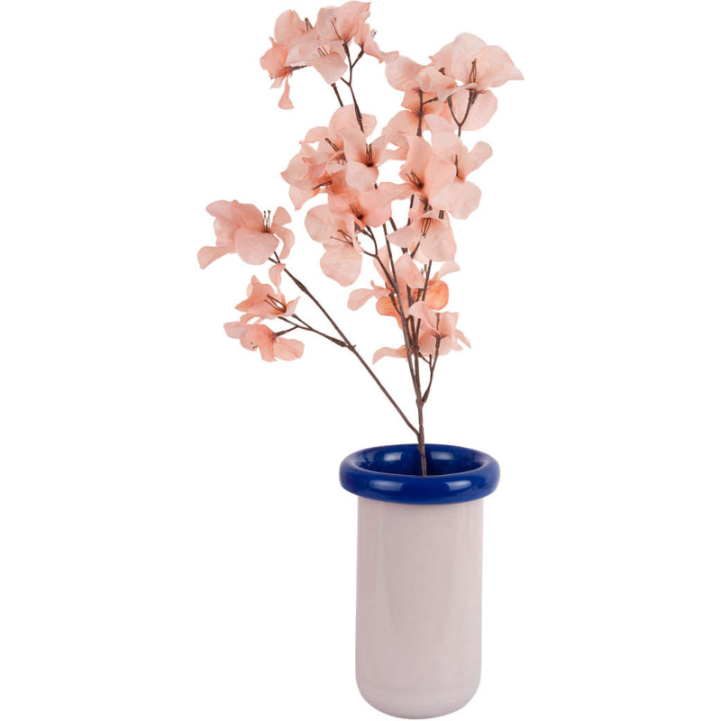 Petit vase en verre rose poudré et...