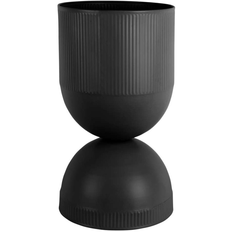 Grand cache-pot sur pied métal noir...