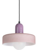 Suspension verre mauve lavande 25 cm Opaco Grato