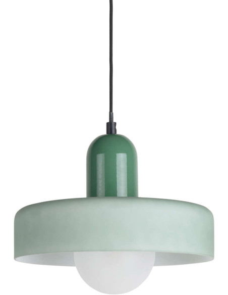 Suspension verre vert jade 25 cm Opaco Grato
