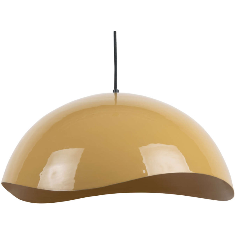 Suspension métal jaune miel 50 cm Waved
