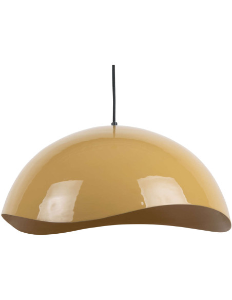 Suspension métal jaune miel 50 cm Waved