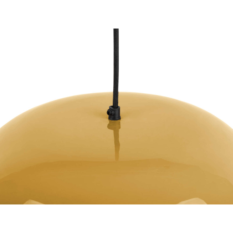 Suspension métal jaune miel 50 cm Waved