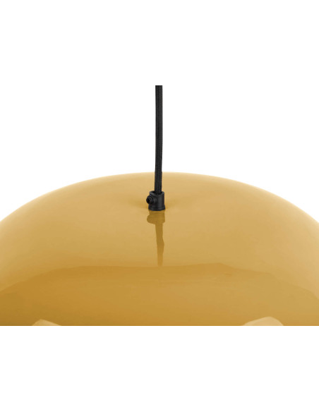 Suspension métal jaune miel 50 cm Waved