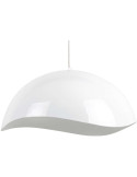 Suspension métal blanc 50 cm Waved