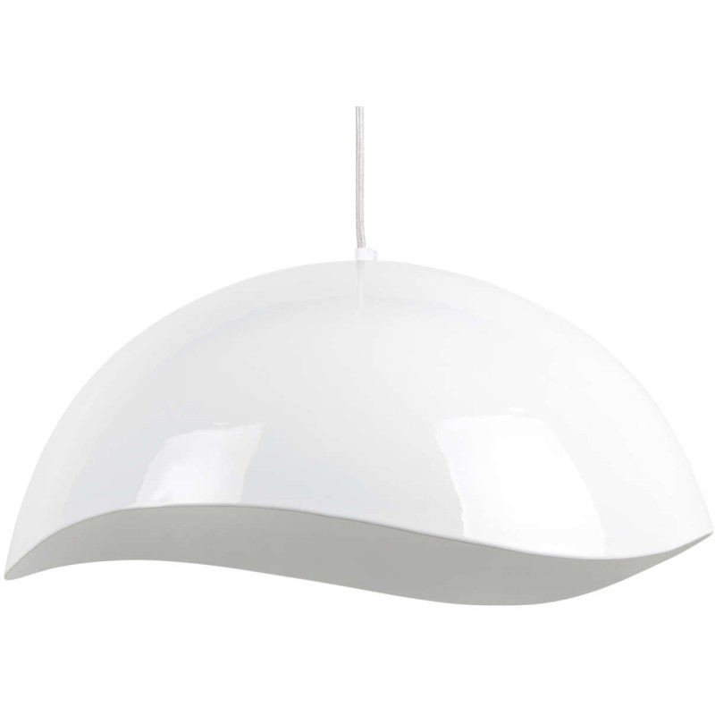 Suspension métal blanc 50 cm Waved
