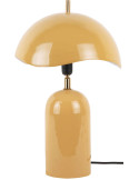 Lampe à poser champignon métal jaune miel 41 cm Querido