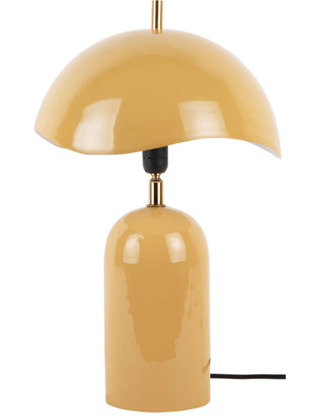 Lampe à poser champignon métal jaune miel 41 cm Querido