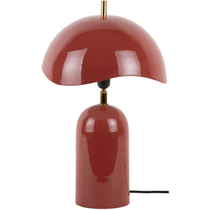 Lampe à poser champignon métal rouge...