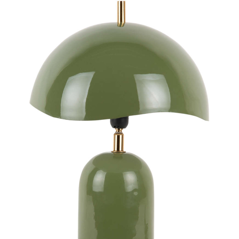 Lampe champignon métal vert jungle 41...