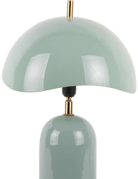 Lampe champignon métal bleu brume 41 cm Querido