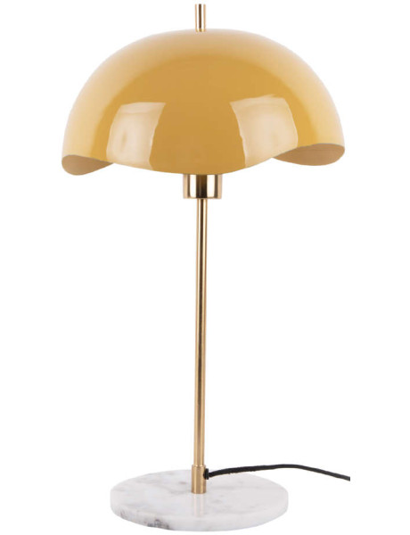 Lampe à poser dôme ondulé jaune 53 cm Waved Dome