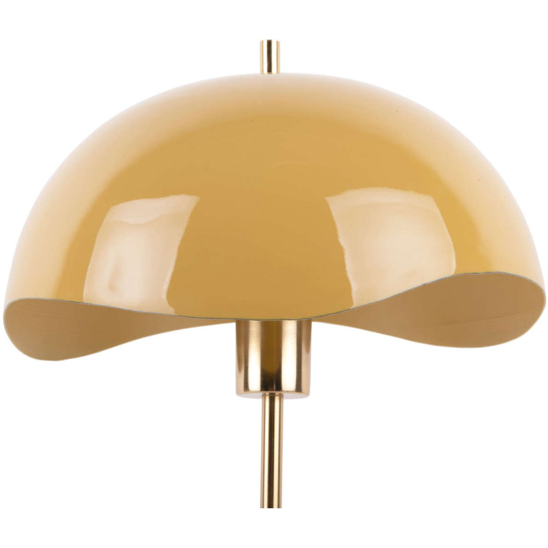 Lampe à poser dôme ondulé jaune 53 cm...