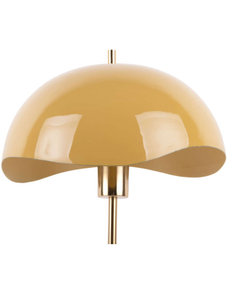 Lampe à poser dôme ondulé jaune 53 cm Waved Dome