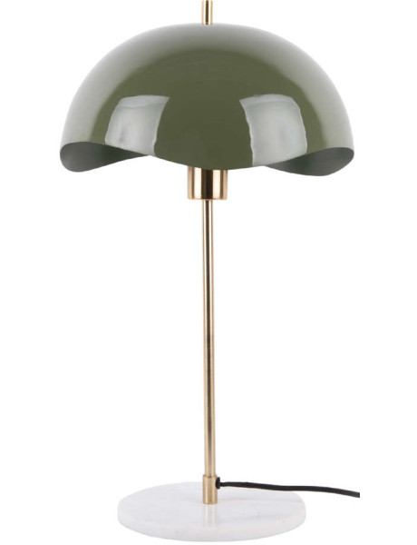 Lampe à poser dôme ondulé vert olive 53 cm Waved Dome