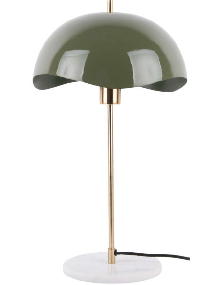 Lampe à poser dôme ondulé vert olive 53 cm Waved Dome