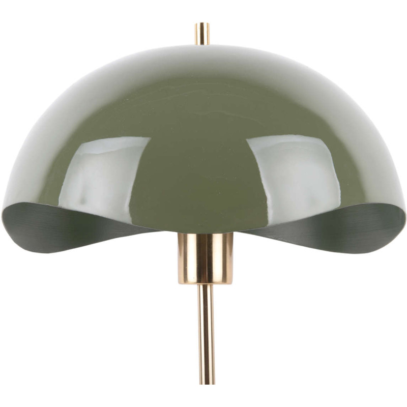 Lampe à poser dôme ondulé vert olive...