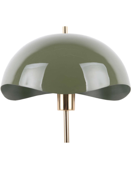 Lampe à poser dôme ondulé vert olive 53 cm Waved Dome