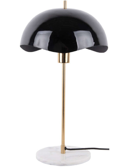 Lampe à poser noire dôme ondulé 53 cm Waved Dome