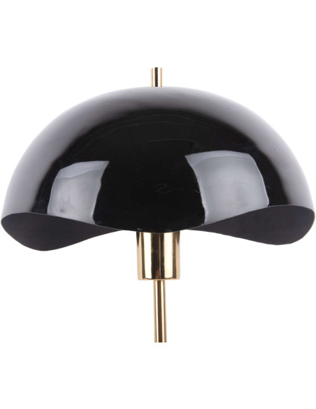 Lampe à poser noire dôme ondulé 53 cm Waved Dome