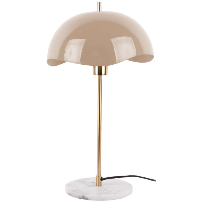 Lampe à poser beige dôme ondulé 53 cm...