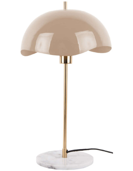 Lampe à poser beige dôme ondulé 53 cm Waved Dome