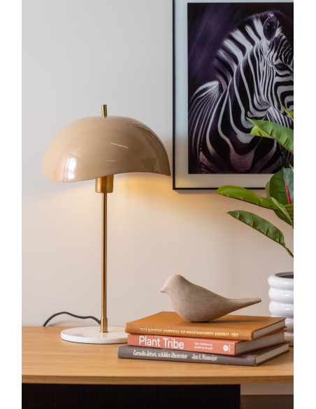Lampe à poser beige dôme ondulé 53 cm Waved Dome